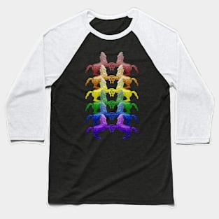 Rainbow Horses Baseball T-Shirt